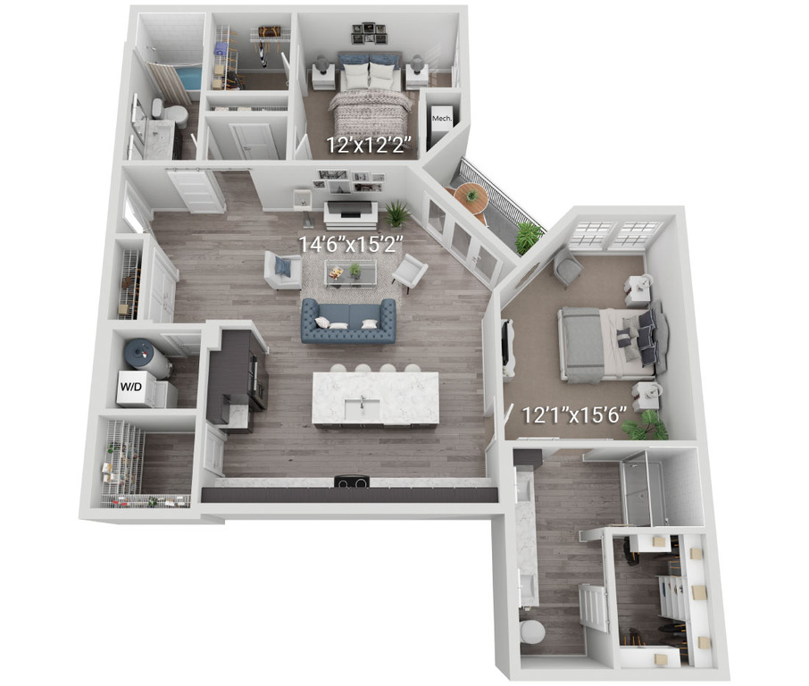 Bronco (B4) | 2 Bedroom, </br>2 Bath