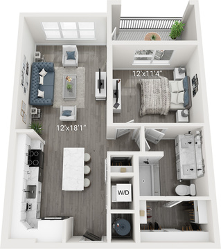 Anson (A1) | 1 Bedroom, 1 Bath